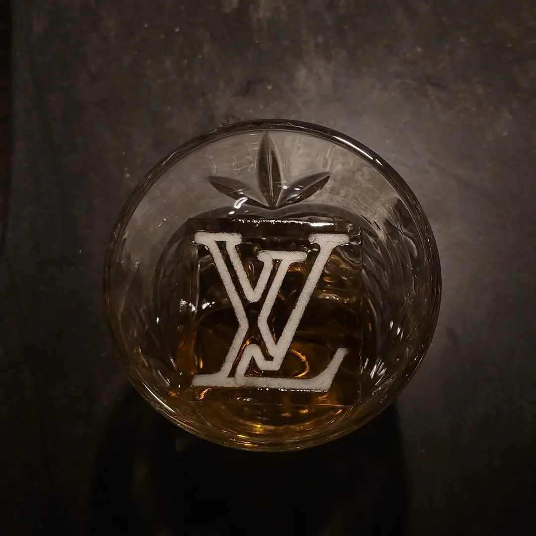custom engraved ice cube
